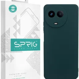 Sprig TPU Matte Back Cover for realme 11x 5G (Green) image 1