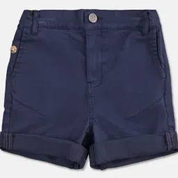 Angel & Rocket Kids Navy Solid Chino Shorts-picture-38