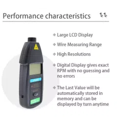 Markvel 50-500 mm Detecting Distance ABS Plastic Tachometer Non-Contact, DT-2234B image 3