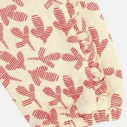 Miniklub Girls Off White Regular Fit Knitted Bottom image 5