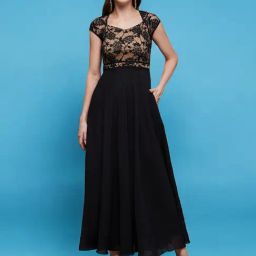 Miss Chase Black Floral Print Maxi Dress-picture-11