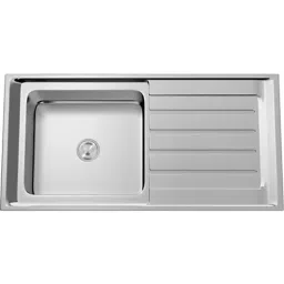 Hekken Single Bowl Kitchen Sink Cub-Ax-Eco Series 40x20x8 inch High Glass Finish Stainless Steel, hék-Cub-Ax-10050A-picture-11