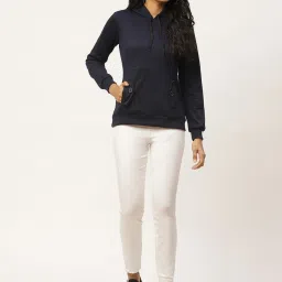 Belle Fille Navy Full Sleeves Sweatshirt image 4