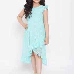 StyloBug Girls Blue Printed Dress-image-62