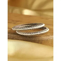 Biba Silver Plated Brass Bangles for Women-picture-15