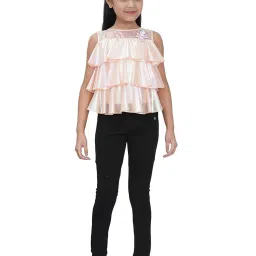 Tiny Girl Peach Embellished Top image 4