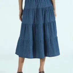 SHOWOFFFF Blue Regular Fit Skirt image 2