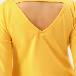 Belle Fille Yellow Full Sleeves Sweatshirt image 5