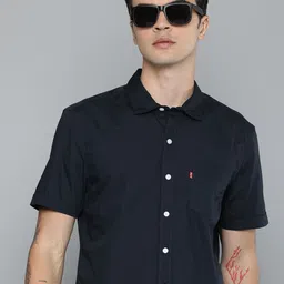 Levis Pure Cotton Slim Fit Opaque Casual Shirt-image-64
