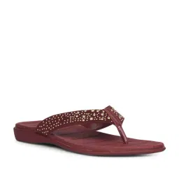 Bata Women's Maroon Casual Sandals-picture-17