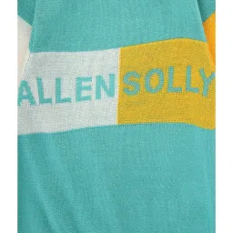allen solly junior Allen Solly Kids Blue Printed Full Sleeves Sweater image 3