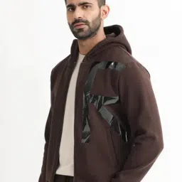 Rare Rabbit Maroon Regular Fit Graphic Sweatshirt image 3