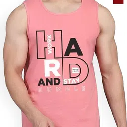 WOOSTRO Pack Of 2 Printed Combed Cotton Gym Vest RS26 CMB (MORE MAROON) (HARD PEACH)-picture-27