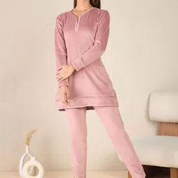 Sweet Dreams Women V-Neck Night suit-image-41