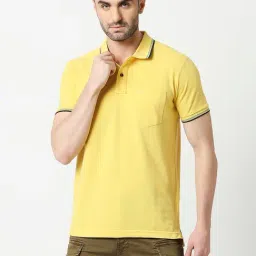 Dragon Hill Yellow Slim Fit Polo T-Shirt-picture-25