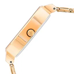 Fastrack Women Brass Dial & Stainless Steel Bracelet Style Straps Analogue Watch 6306WM01 image 3