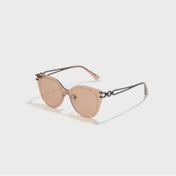 SAM AND MARSHALL Cindy 400UV Protection Metal Cat Eye Brown Sunglasses-image-19