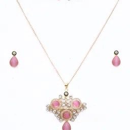 Opal Touch Brass Cubic Zirconia Jewellery set image 1