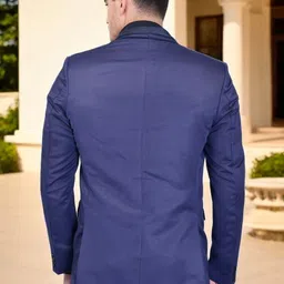 PRINTCULTR Notched Lapel Single-Breasted Blazers image 3