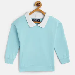 METRO KIDS COMPANY Girls Blue Cotton Sweatshirt-picture-27