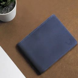 Hidesign Ecom Blue Casual Leather Bi-Fold Wallet for Men-picture-40