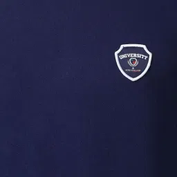 Peter England Navy Cotton Slim Fit Sweatshirt image 4