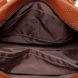 Giordano Blossoms 2020 Brown Textured Medium Shoulder Handbag image 4