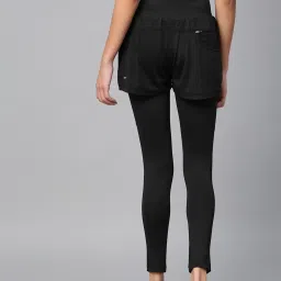 ALCIS Black Printed Tights Cum Shorts image 2