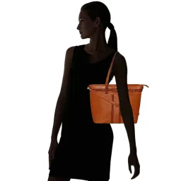 Giordano Blossoms 2020 Brown Textured Medium Shoulder Handbag image 2