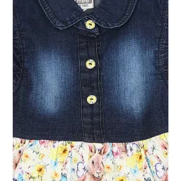 Mee Mee Kids Blue & White Printed Dress image 3