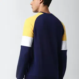 Peter England Navy Cotton Slim Fit Sweatshirt image 2