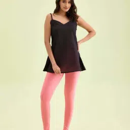 Go Colors! Pink Plain Leggings-image-25