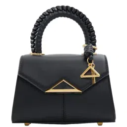 ALDO Black Overflow Solid Small Handbag-image-10