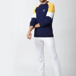 Peter England Navy Cotton Slim Fit Sweatshirt image 5