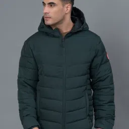 Red Tape Green Regular Fit Quilted Jacket image 1