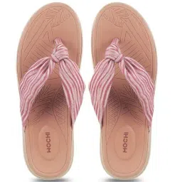 Mochi Women's Peach Flip Flops image 4