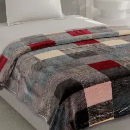 Monte Carlo Grey Polyester Printed Single Bed Winter Blanket Everest Plus 2 Ply-picture-18