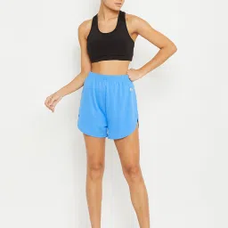 Clovia Blue Slim Fit Shorts image 5