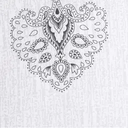 Swayam White & Grey Cotton 200 TC Cushion Covers - Set of 2 image 4