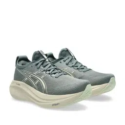 Asics Women's GEL-NIMBUS 27 Monument Blue & Whisper Green Running Shoes image 2