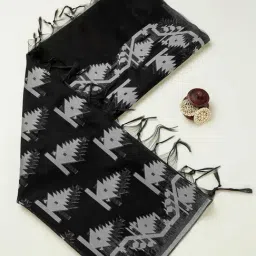 Soch Black Woven Pattern Dupatta-image-67