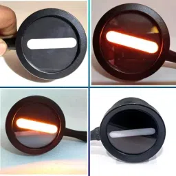 Auto Pearl Motorcycle Indicator Lamp Minus Sign (-) Type Yellow & White Compatible For Yamaha R15S-Bs6 image 5