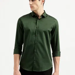 United Colors of Benetton Green Slim Fit Shirt image 1