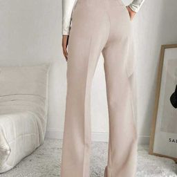 Next One Women Smart Straight Fit High-Rise Easy Wash Pleated Trousers-picture-14