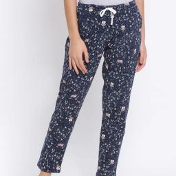 Kanvin Navy Printed Pyjamas-picture-43