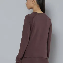 ALCIS Dark Brown Regular Fit Knitted Sweatshirt image 2