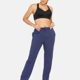 Zelocity by Zivame Blue Printed Track Pants image 4