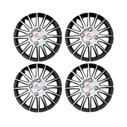Auto Pearl Car Full Wheel Cover Caps 304.8 mm (12 Inch) Silver Black Wheel Cover Set of 4-picture-32