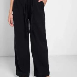 Honey by Pantaloons Jet Black Casual Trousers-picture-4