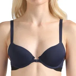 Calvin Klein Underwear Blue Shadow Solid Regular Fit Bra image 1